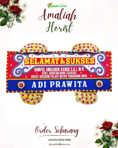 Papan Bunga Ucapan Selamat Kebadongan